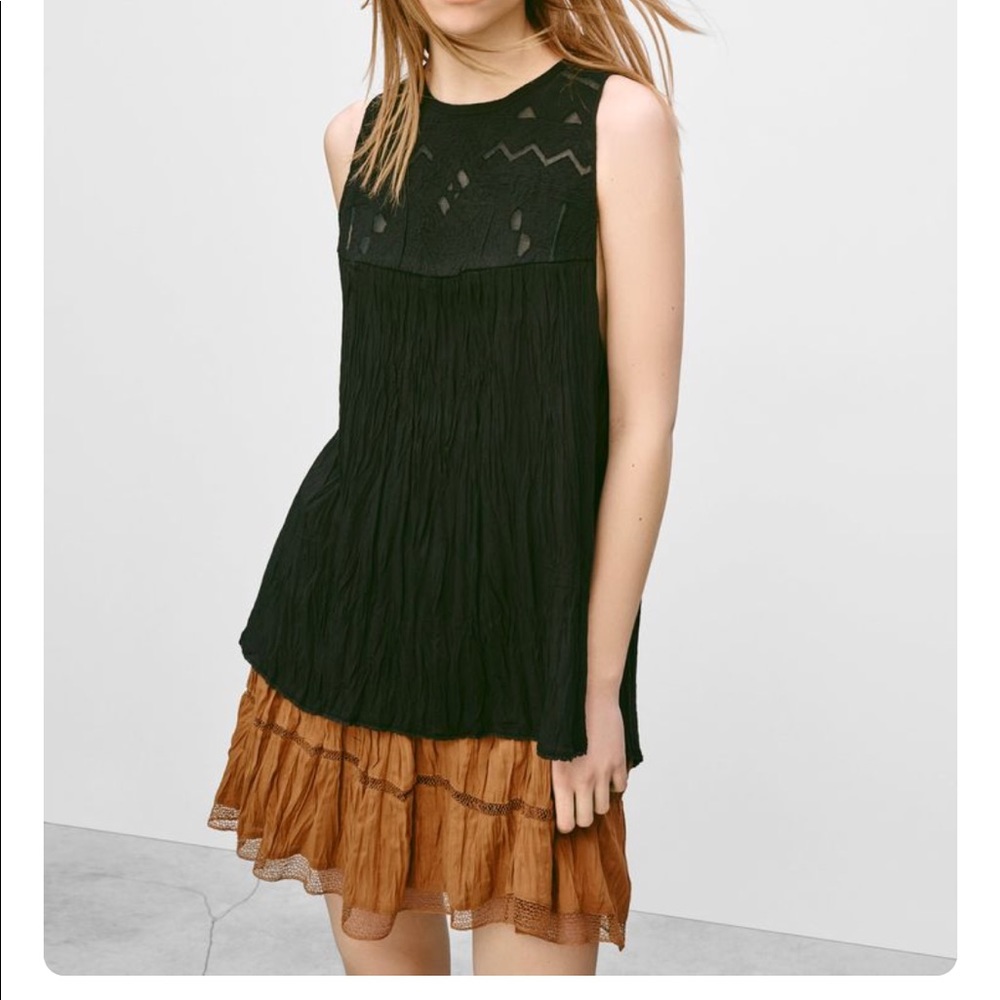 Aritzia Wilfred Eclater Blouse in Black XS